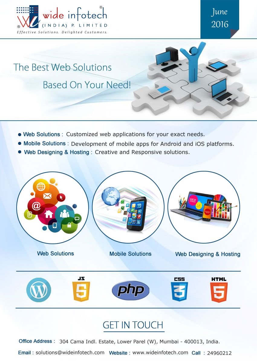 Web Solutions tailored to your exact needs