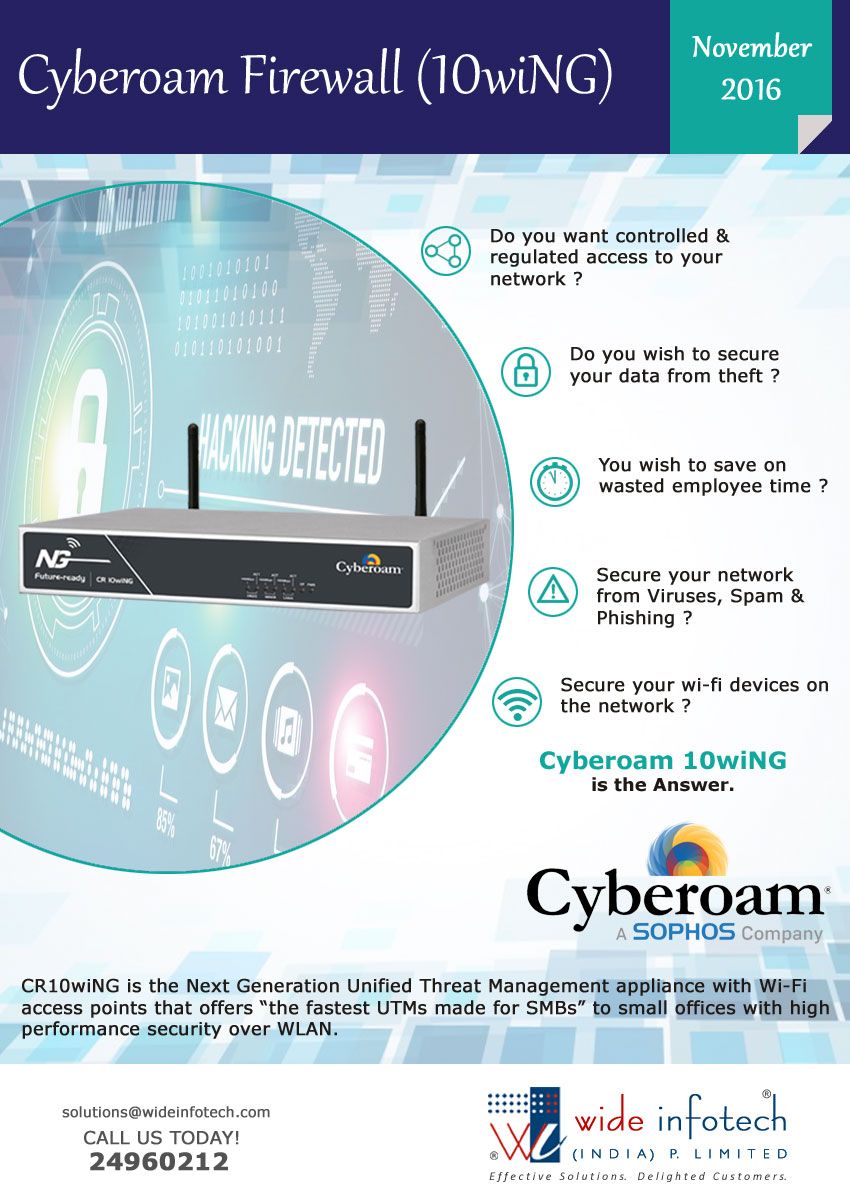 Ultimate Wireless Security Appliance - Cyberoam CR10wiNG