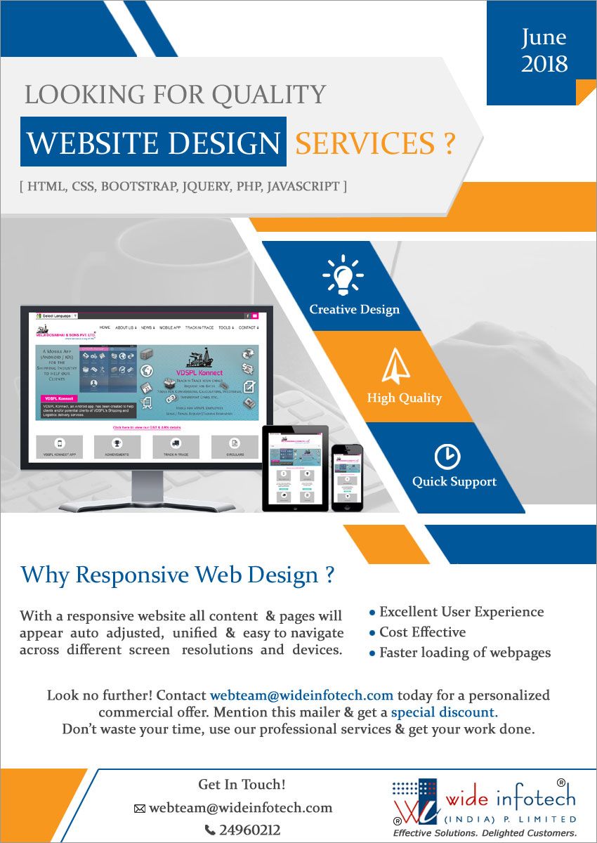 RESPONSIVE & Effective Web Designing Services