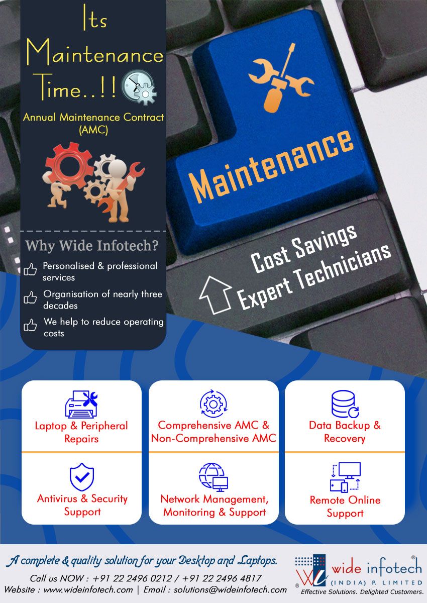 Prompt & professional Infotech maintenance services