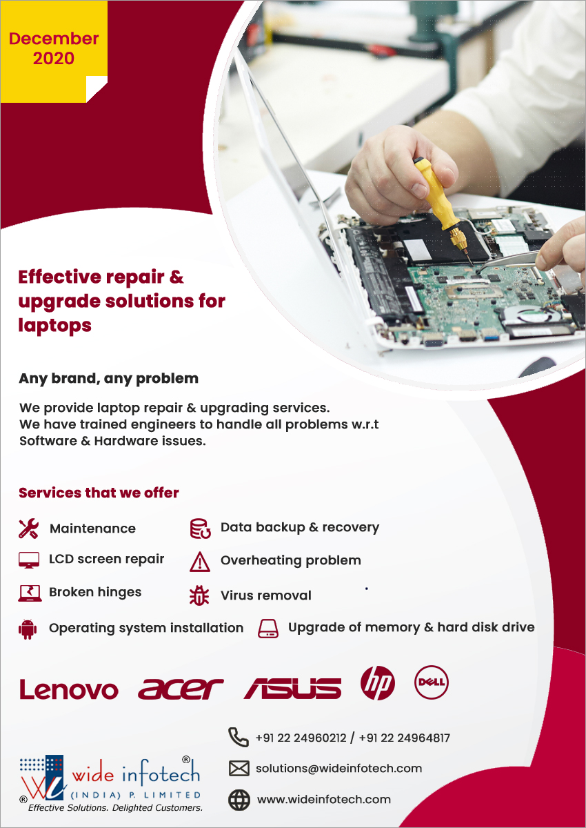 Get your laptop repaired by professionals