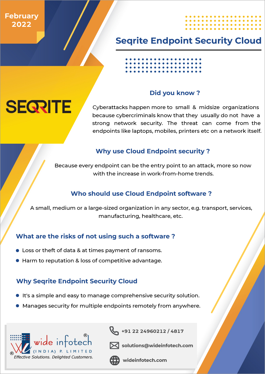 Make Seqrite your Network Security partner
