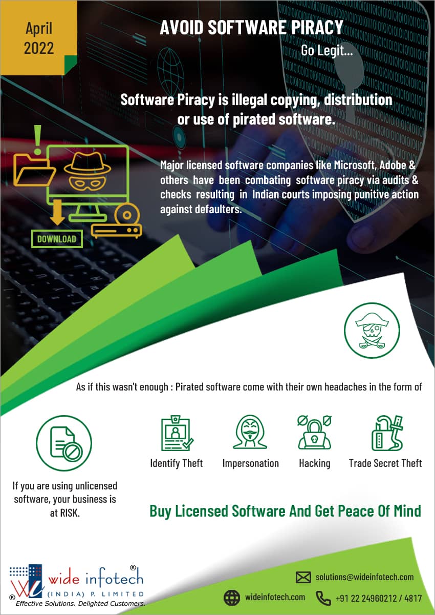 Go for Licensed software and get peace of mind