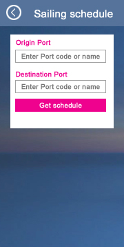 Sailing schedule