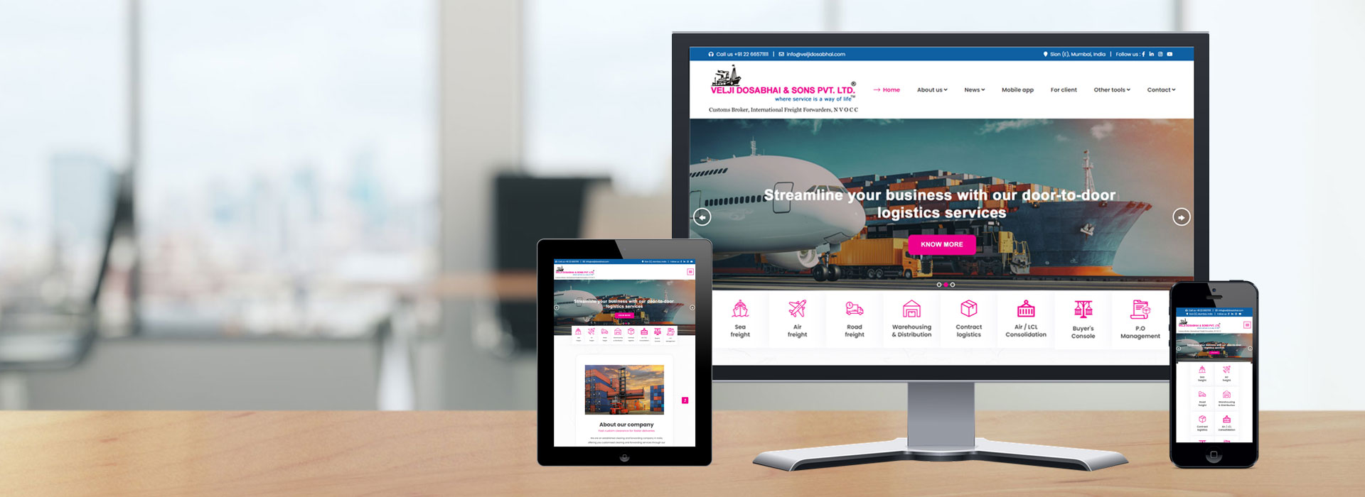 Professional website design services Mumbai
