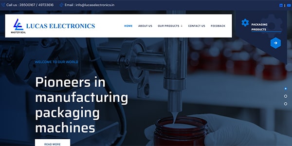 Manufacturer of packaging & sealing machines